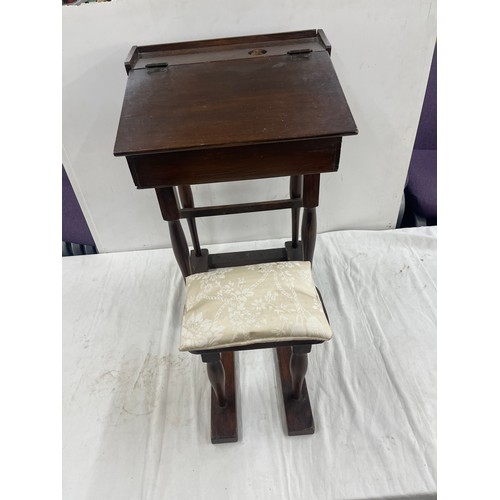 360 - Vintage childs desk height 24 inches tall 16 inches wide 14 inches depth