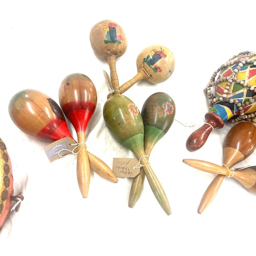 272 - Selection of Mexican musical instruments to include a drum