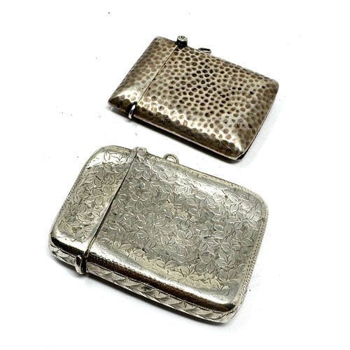 21 - 2 antique silver vesta  cases