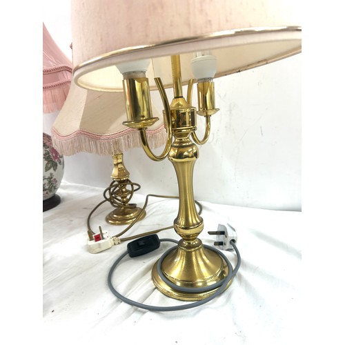 244 - Selection of four table lamps, untested