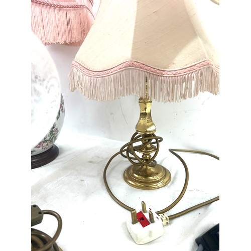 244 - Selection of four table lamps, untested