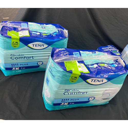 166 - Selection of sealed incontinence pads to include tena