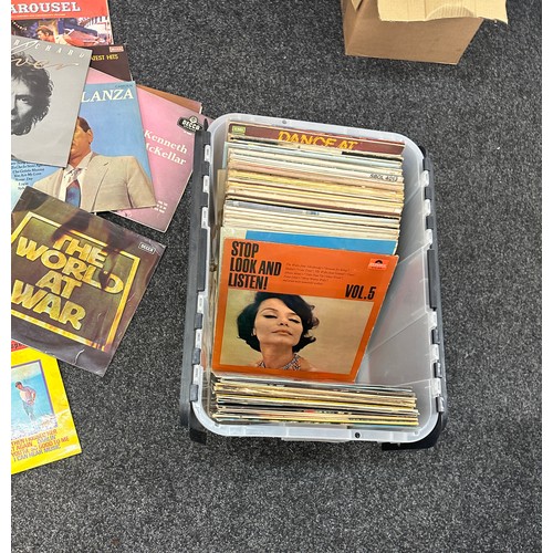 162 - Large selection of LP's to include musical, classical and 70's etc