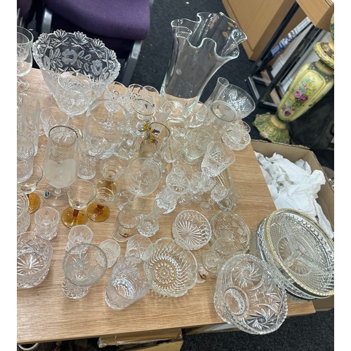 155 - Large selection of glassware