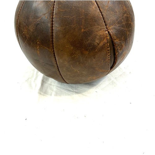 73 - Vintage leather medicine ball