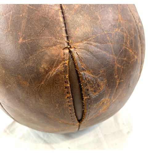 73 - Vintage leather medicine ball