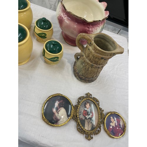 141 - Large selection of miscellaneous includes Malling bowl, framed prints etc