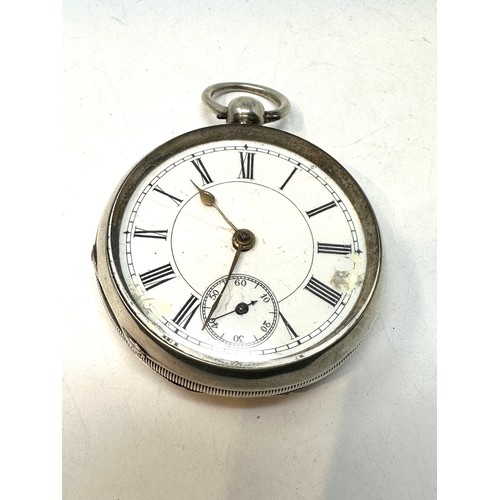 353 - STERLING SILVER Cased Gents Vintage POCKET WATCH Key-wind Working