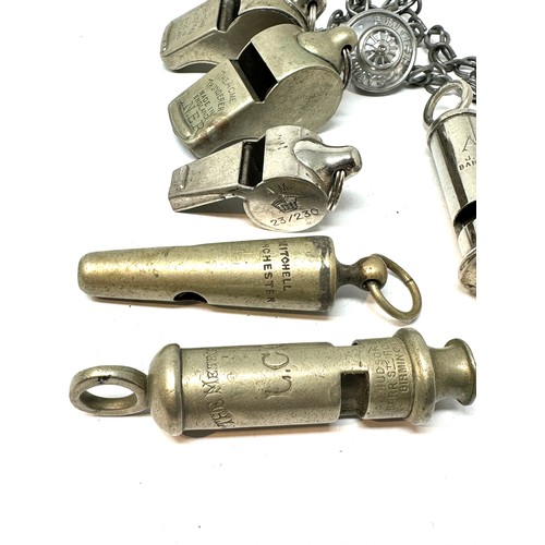 386 - 6 x Whistles Inc ARP - L.N.E.R - Air Ministry Etc.