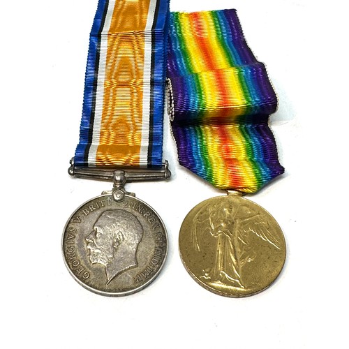 377 - WW.1 Royal Marine Medal Pair & Original Ribbons Named. R.M.A 1992 (S) Gr. F.C. Povey.