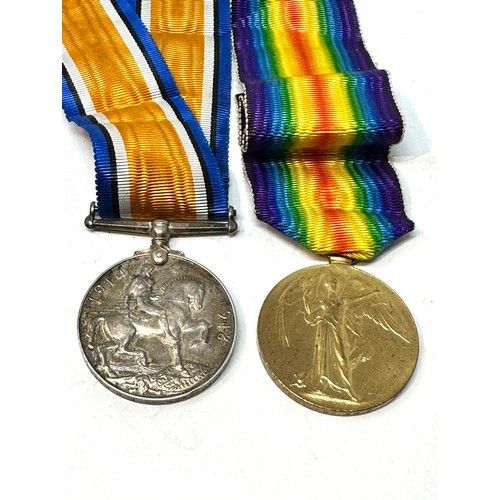 377 - WW.1 Royal Marine Medal Pair & Original Ribbons Named. R.M.A 1992 (S) Gr. F.C. Povey.