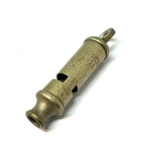 388 - WW1 1915 Dated Hudson Trench Whistle