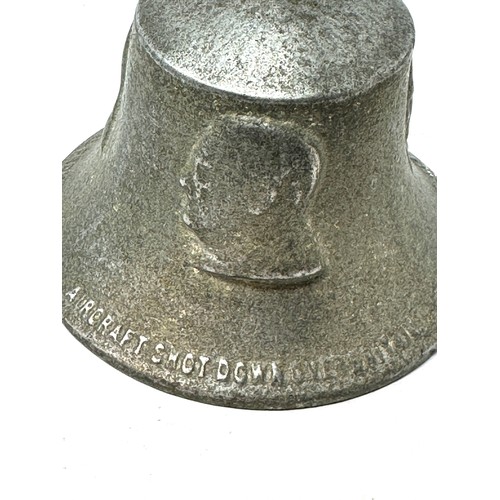 379 - WW2 Aluminium Bell
Made From The Metal Of Shot Down German Aircraft