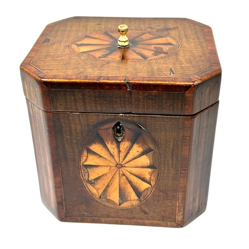 427 - Antique inlaid Tea Caddy Box