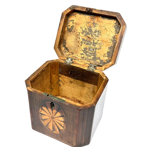 427 - Antique inlaid Tea Caddy Box