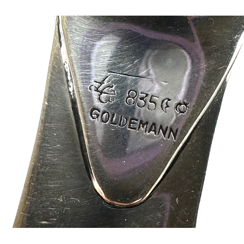 3 - Novelty Goldemann 835 silver shoe horn designed as a shoe measures approx 16.5cm long weight 62g