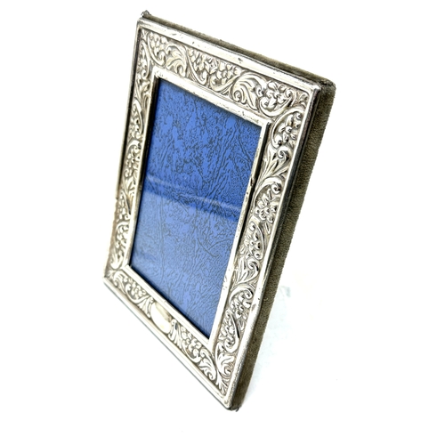 10 - Vintage Silver picture frame measures approx 18cm by 14cm