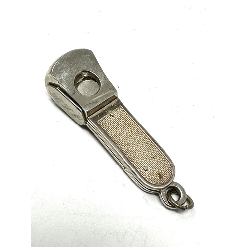 13 - Vintage silver mounted cigar cutter