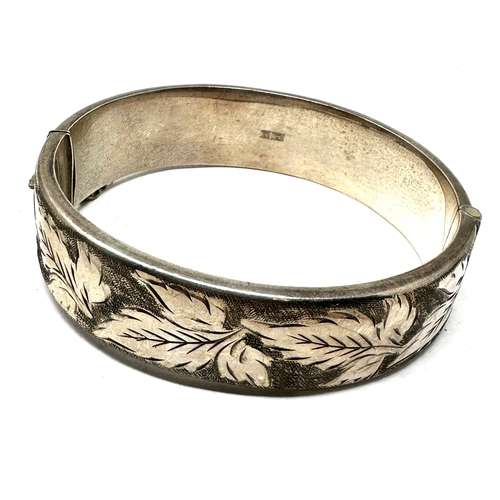 295 - 2 vintage silver bangles weight 45g