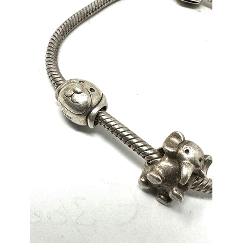 302 - silver pandora bracelet & charms