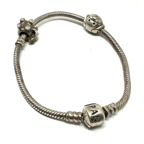 302 - silver pandora bracelet & charms