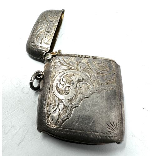 17 - Antique silver vesta case