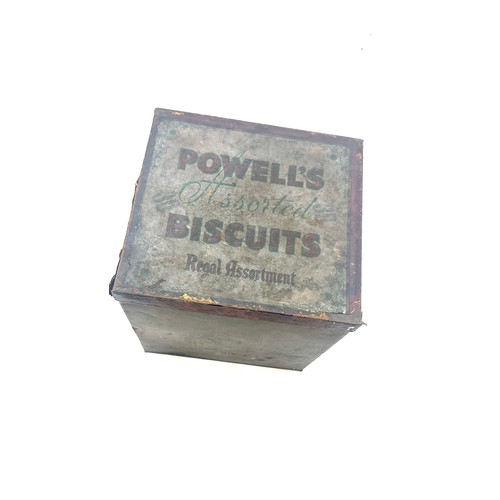 134 - Vintage assorted biscuit tin