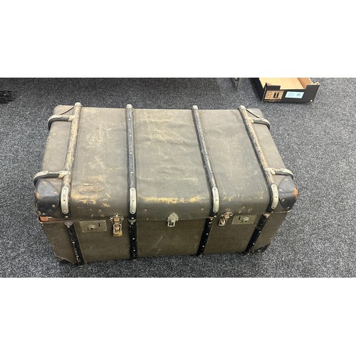 265 - Vintage travel trunk 19 inches tall 36 inches wide 93 inches depth