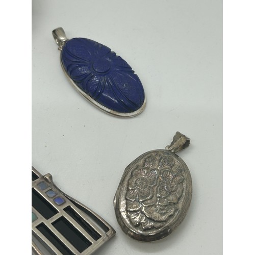 431 - Large selection of silver jewellery includes silver and enamel etc