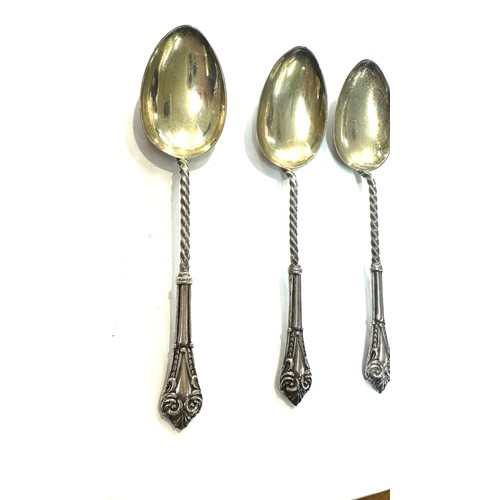 428 - Set of 5 silver spoons