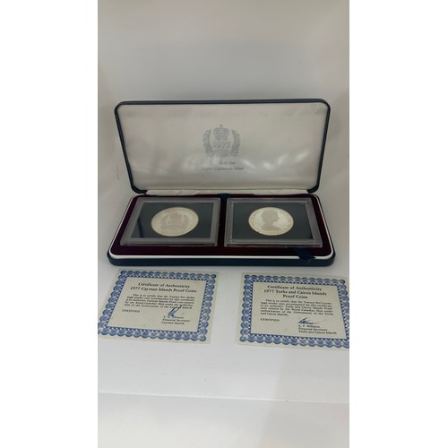 474 - Cased silver Jubilee Queen Elizebeth II Coin set