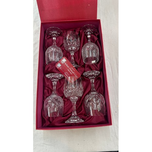 100 - Set of 6 Schott Zwiesel Germany wine glasses in original box