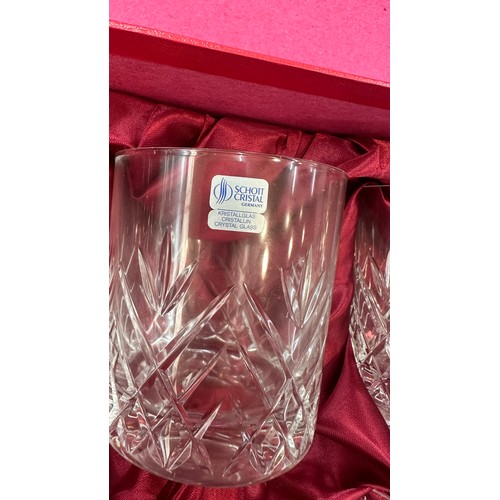 86 - Set of 6 Schott Zwiesel Germany tumbler glasses in original box