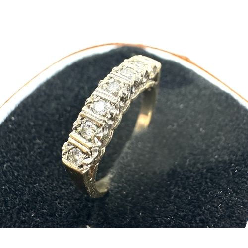 71 - 9ct gold diamond ring weight 2.7g