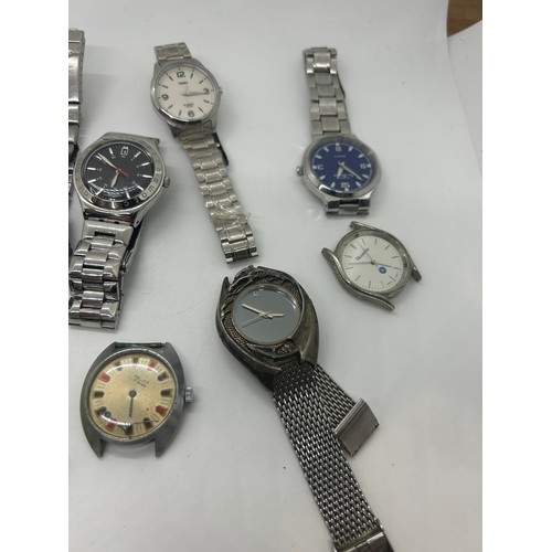 526 - Large selection of assorted wristwatches includes Hugo boss, swatch, ben sherman, police etc, all un... 