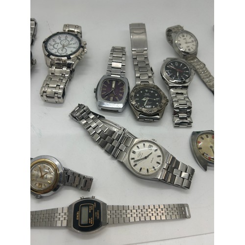 526 - Large selection of assorted wristwatches includes Hugo boss, swatch, ben sherman, police etc, all un... 