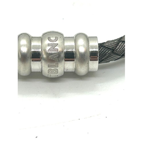 539 - Mont Blanc silver clasp bracelet