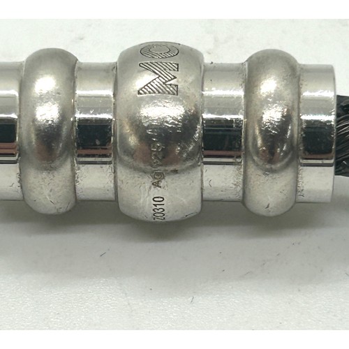 539 - Mont Blanc silver clasp bracelet