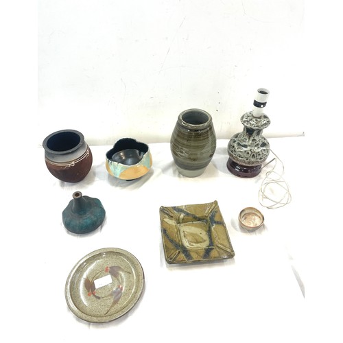 125 - Selection of studio pottery