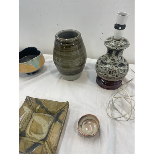 125 - Selection of studio pottery