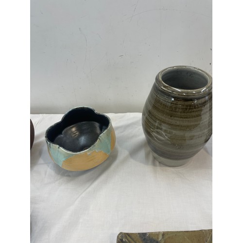 125 - Selection of studio pottery