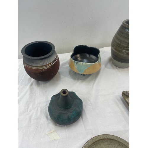 125 - Selection of studio pottery