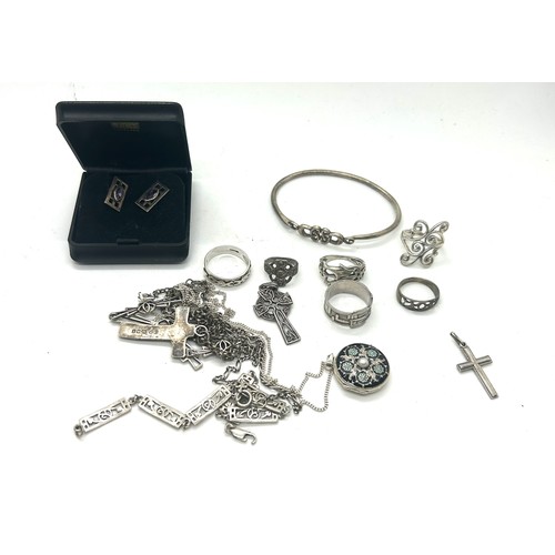 439 - Selection of silver jewellery includes Ortak etc