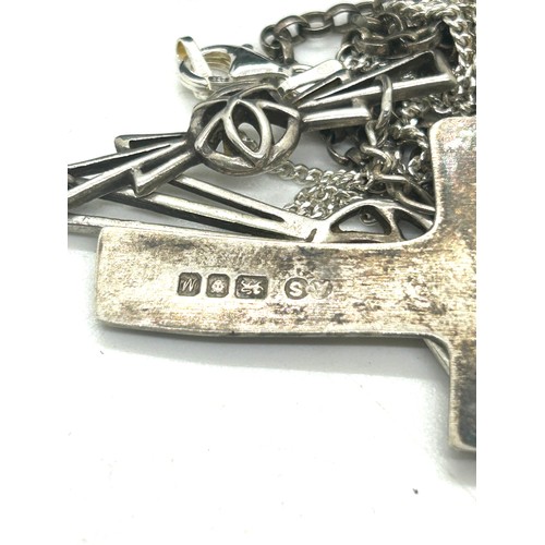 439 - Selection of silver jewellery includes Ortak etc