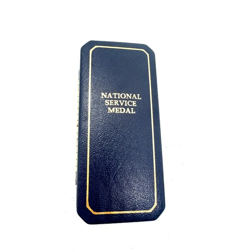 462 - Vintage boxed National Service Medal