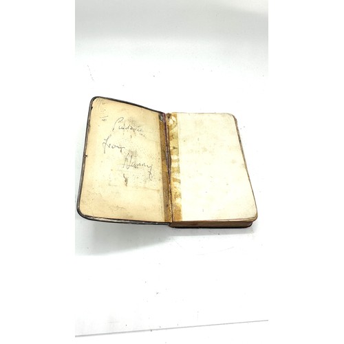 421 - Vintage silver fronted the book of common prayer book, hallmarked