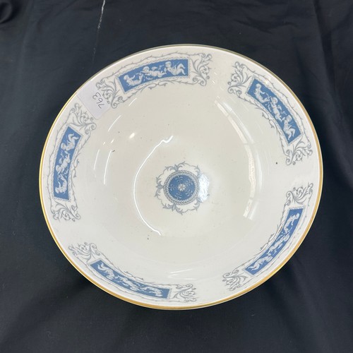 555 - Vintage Coalport Revelery three legged centre bowl 4 inches tall 10 inches diameter