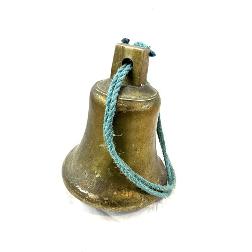 251 - Vintage school bell 10 inches tall 8 inches diameter