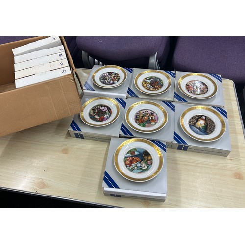 212 - 12 boxed Vintage 1975 Royal Copenhagen The Hans Christian Andersen Fairy Tales Plates