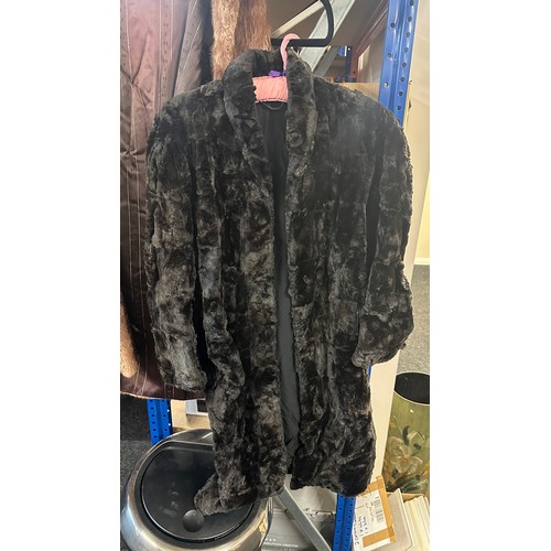 218 - 2 Ladies vintage fur coats, one marked by Mar Barry of New Bond Street